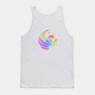 UCF Pastel Rainbow Marble Logo Tank Top